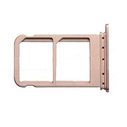 Compatible con Huawei Mate 10 Pro BLA-L09 (Single Sim) y BLA-L29 (Dual Sim) Soporte adaptador ranura para tarjeta SIM TRAY Carro porta tarjeta bandeja + Micro SIM (dorado)