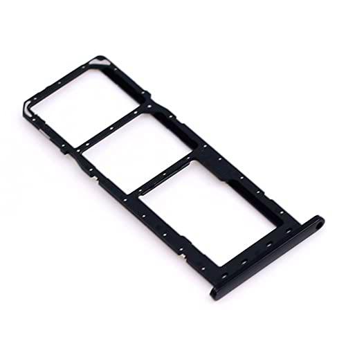 Soporte de tarjeta SIM para Samsung Original para Samsung Galaxy A03s (A037F) Negro Soporte Bandeja de la tarjeta de memoria deslizante con mungoo paño de limpieza de la pantalla