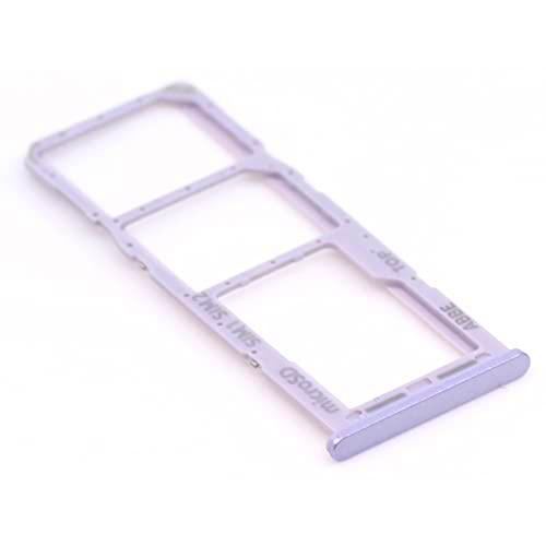 Soporte de tarjeta SIM para Samsung Original para Samsung Galaxy A22 (A225F) púrpura Soporte bandeja de la tarjeta de memoria se desliza con mungoo pantalla paño de limpieza