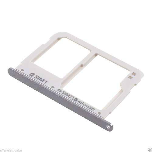 Bandeja de repuesto (color gris) para tarjeta micro SD + ranura para tarjeta nano SIM para Samsung Galaxy A3 A310 F/A5 A510 F 2016