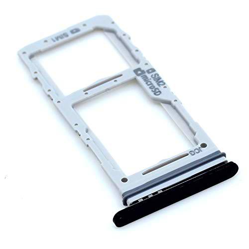 Soporte de tarjeta SIM para Samsung Original para Samsung Galaxy S20 Ultra 5G (G988B) Negro bandeja de tarjeta de memoria trineo con paño de limpieza de pantalla mungoo