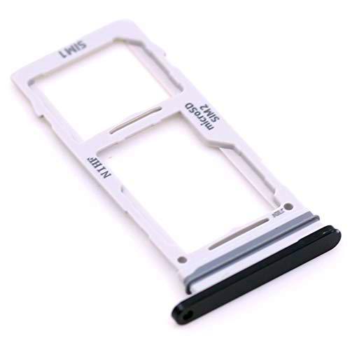 Soporte de tarjeta SIM para Samsung Original para Samsung Galaxy Note 20 Ultra 5G (N986B) Negro bandeja de tarjeta de memoria trineo con paño de limpieza de pantalla mungoo