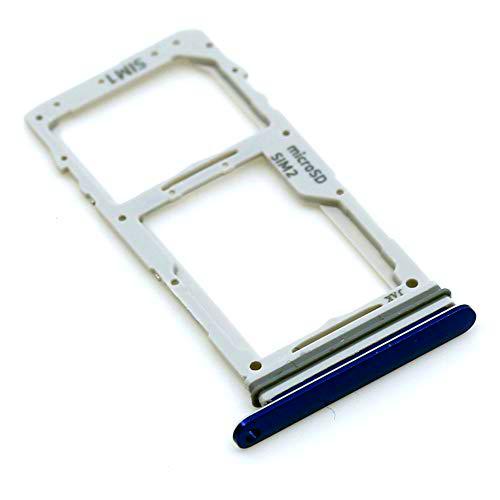 Soporte de tarjeta SIM para Samsung Original para Samsung Galaxy S10 Lite (G770F) Azul bandeja de tarjeta de memoria trineo con paño de limpieza de pantalla mungoo