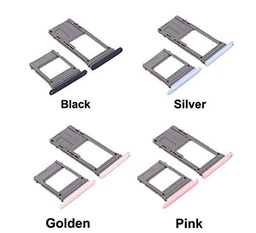 Soporte adaptador ranura para tarjeta Nano SIM 1 Trany Carro porta tarjeta SIM 2 + compartimento de memoria micro SD compatible para Samsung Galaxy A5 2017 A520F A520 SM-A520 (negro)