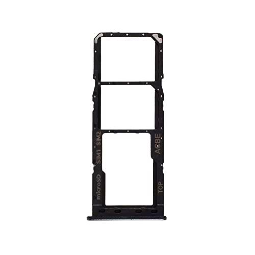 Compatible con Samsung Galaxy A32 4G A325 A325F Carro Bandeja Bandeja Bandeja Porta Tarjeta Nano Sim 1+ SIM 2 + Ranura SLITTA Alojamiento Memoria Micro SD Tarjeta Negro
