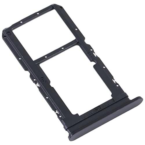 Compatible con OPPO A57 5G / A77 5G / K10 5G Try Tray Bandeja Alojamiento Tarjeta Tarjeta SIM 1 + Ranura SIM 2 o trineo para lector Memoria Micro SD Negro