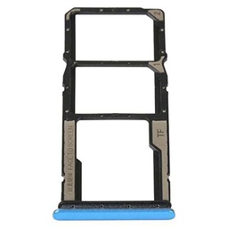 Compatible con Xiaomi Redmi 10C Carro Bandeja Alojamiento Bandeja Bandeja Bandeja Porta Tarjeta Nano Sim1+ SIM 2 + Ranura SLITTA Alojamiento Memoria Micro SD Card (azul)