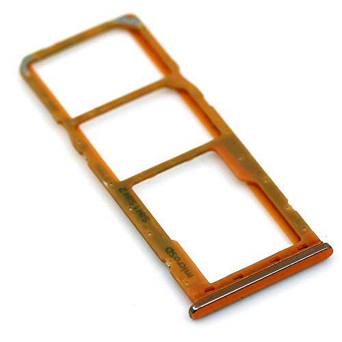 Soporte de tarjeta SIM para Samsung Original para Samsung Galaxy A50 (A505F) Roja bandeja de tarjeta de memoria trineo con paño de limpieza de pantalla mungoo