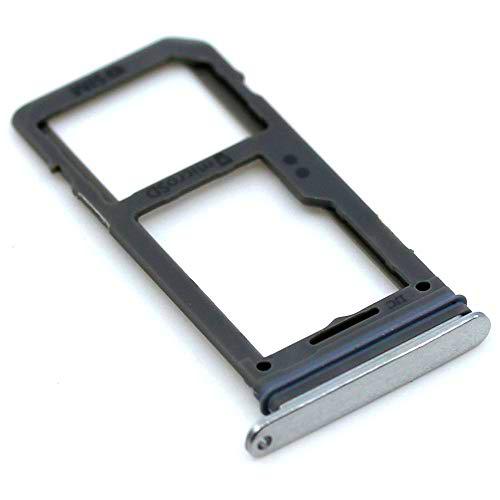 Soporte de tarjeta SIM para Samsung Original para Samsung Galaxy S8 (G950F) Plateado bandeja de tarjeta de memoria trineo con paño de limpieza de pantalla mungoo