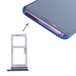 LIANGBINGFENG LBF For Galaxy S9 / S9 SIM y SIM/Bandeja de Tarjeta Micro SD (Color : Grey)