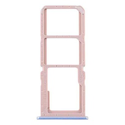 Compatible con OPPO A32 / A53 4G / A33 2020 / A53s / A11s PDVM00 Carro Bandeja Bandeja Bandeja Porta Tarjeta Nano Sim 1+ SIM 2 + Ranura SLITTA Alojamiento Memoria Micro SD Card (azul)