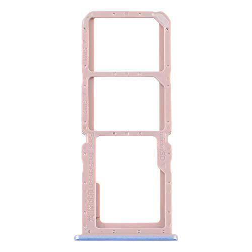 Compatible con OPPO A32 / A53 4G / A33 2020 / A53s / A11s PDVM00 Carro Bandeja Bandeja Bandeja Porta Tarjeta Nano Sim 1+ SIM 2 + Ranura SLITTA Alojamiento Memoria Micro SD Card (azul)