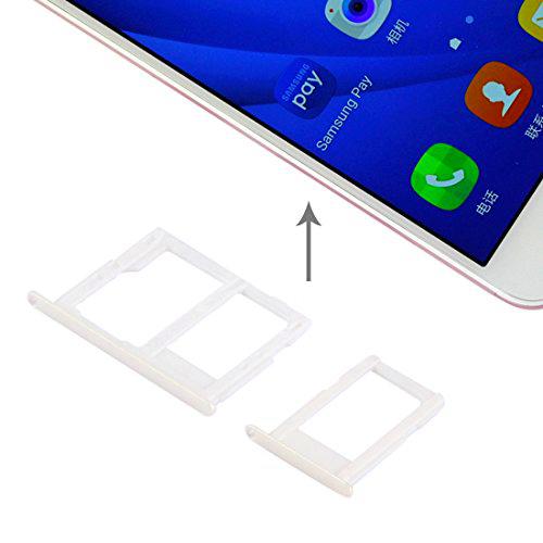 LIANGBINGFENG LBF Bandeja de Tarjeta SIM Micro SD y Bandeja de Tarjeta SIM para Galaxy J5 Prime / G570 &amp; J7 Prime / G610 (Color : Blanco)