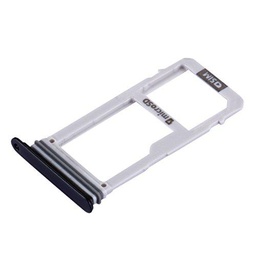 LIANGBINGFENG LBF For Samsung Galaxy A3 (2017) / A320 Bandeja de Tarjeta SIM Bandeja de Tarjeta Micro SD (Color : Black)