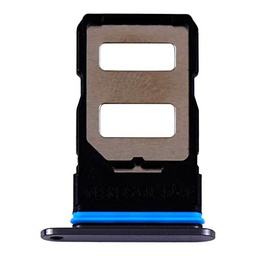 Compatible con Xiaomi Mi 10T 5G / MI 10T PRO 5G / Redmi K30S Try Tray Bandeja Alojamiento Porta Tarjeta Dual SIM Card Nano Sim 1 + Ranura SIM 2 trineo lector de tarjetas lector de tarjetas (negro)