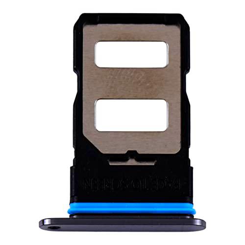 Compatible con Xiaomi Mi 10T 5G / MI 10T PRO 5G / Redmi K30S Try Tray Bandeja Alojamiento Porta Tarjeta Dual SIM Card Nano Sim 1 + Ranura SIM 2 trineo lector de tarjetas lector de tarjetas (negro)