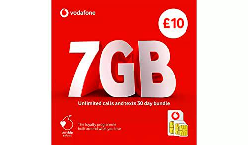 VODAFONE 87818 Tarjeta SIM 3 en 1 con texto"Pay As You Go"