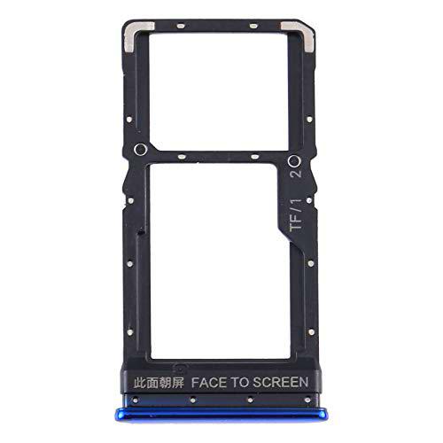 Compatible con Xiaomi Poco X3 NFC/Poco X3 Pro/Poco X3 Try tray Bandeja de alojamiento para tarjeta SIM 1 + ranura SIM 2 o trineo para lector de memoria Micro SD (azul)