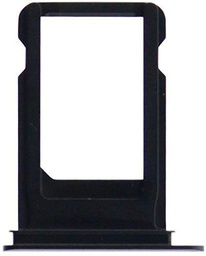 MicroSpareparts Mobile Sim Card Tray Black For iPhone 7-4.7"