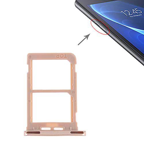 MOHAME Bandeja de Tarjeta SIM + Bandeja de Tarjeta SIM for Galaxy Tab A 7.0 (2016) SM-T285 (Oro) Alta qualità (Color : Gold)