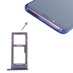 LIANGBINGFENG LBF Bandeja de Tarjeta SIM y Micro SD for Galaxy S9 / S9 (Color : Grey)