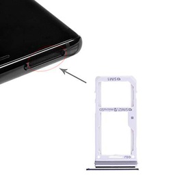 LIANGBINGFENG LBF 2 Bandeja de Tarjeta SIM/Bandeja de Tarjeta Micro SD para Galaxy Note 8 (Color : Black)