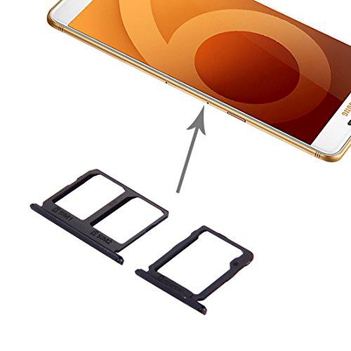 LIANGBINGFENG LBF For Samsung Galaxy C9 Pro / C9000 Bandeja de Tarjeta SIM Bandeja de Tarjeta Micro SD (Color : Black)