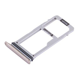 LIANGBINGFENG LBF For Samsung Galaxy A3 (2017) / A320 Bandeja de Tarjeta SIM Bandeja de Tarjeta Micro SD (Color : Gold)