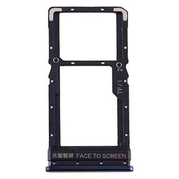 Compatible con Xiaomi Poco X3 NFC/Poco X3 Pro/Poco X3 Try tray Bandeja de alojamiento para tarjeta SIM 1 + ranura SIM 2 o trineo para lector de memoria Micro SD (negro)