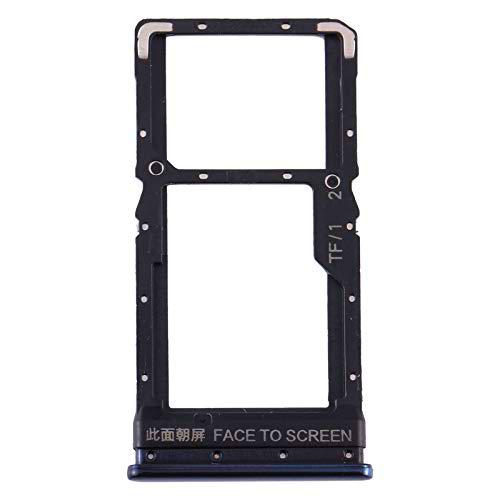 Compatible con Xiaomi Poco X3 NFC/Poco X3 Pro/Poco X3 Try tray Bandeja de alojamiento para tarjeta SIM 1 + ranura SIM 2 o trineo para lector de memoria Micro SD (negro)