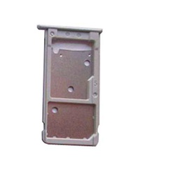 Compatible con Huawei Nova Lite Plus + TRT-LX1 TRT-LX3 / TRT-L01 Soporte Adaptador Tarjeta SIM Tray Carro Porta Tarjetas Nano SIM1 + Memoria Micro SD o Tarjeta SIM2 (versión Plateada)