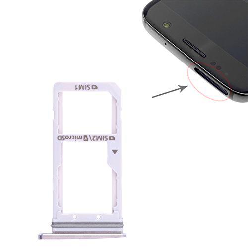 LIANGBINGFENG LBF 2 Bandeja de Tarjeta SIM/Bandeja de Tarjeta Micro SD for Galaxy S7 (Color : Gold)