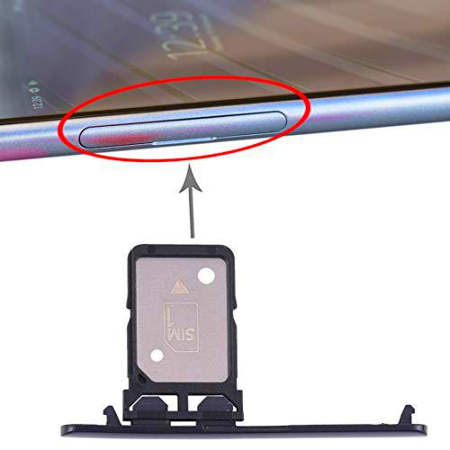 Piezas de reparación Bandeja de tarjeta SIM única para Sony Xperia 10 Plus (Negro) (Color: Negro)