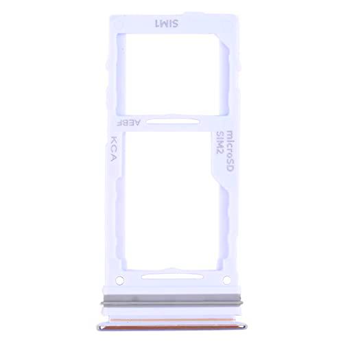 Repairparts para Samsung Galaxy A72 SM-A725 Bandeja de tarjeta SIM + Bandeja de tarjeta SIM/Bandeja de tarjeta Micro SD (Negro) (Plata) (Púrpura) (Azul) (Color: Púrpura)