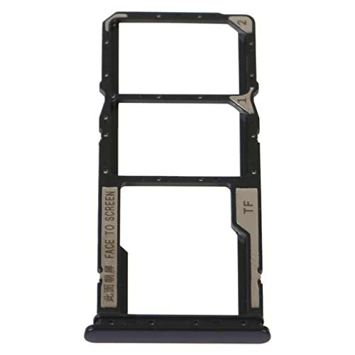 Compatible con Xiaomi Redmi 10C Carro Bandeja Alojamiento Bandeja Bandeja Bandeja Porta Tarjeta Nano Sim1+ SIM 2 + Ranura SLITTA Alojamiento Memoria Micro SD Card (Negro)