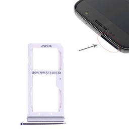 LIANGBINGFENG LBF 2 Bandeja de Tarjeta SIM/Bandeja de Tarjeta Micro SD for Galaxy S7 (Color : Black)
