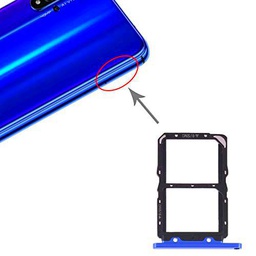 DaiMai Bandeja de tarjeta SIM + bandeja de tarjeta SIM para Huawei Honor 20 (negro) WH (color: azul)