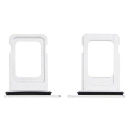 Bandeja SIM compatible con iPhone 13 en color blanco