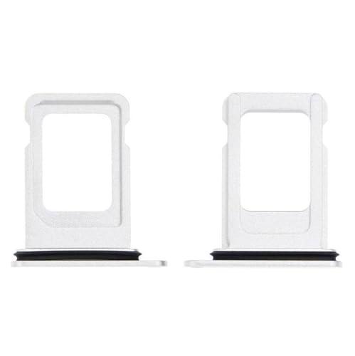Bandeja SIM compatible con iPhone 13 en color blanco