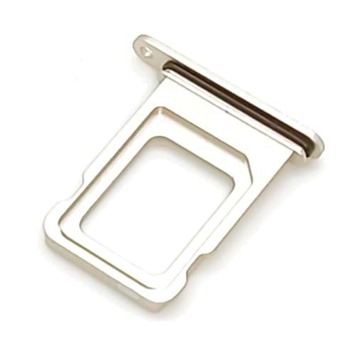 Bandeja SIM compatible con iPhone 14 en color blanco