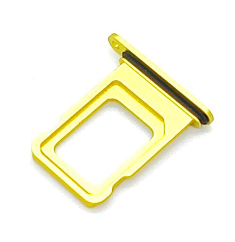 Bandeja SIM compatible con iPhone 14 en color amarillo