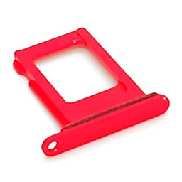 Bandeja SIM compatible con iPhone 14 en color rojo