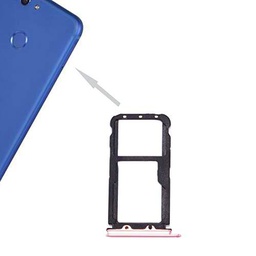 TKTK - Enchufe para tarjeta de teléfono compatible con Huawei nova 2 SIM bandeja y bandeja de tarjetas SIM/Micro SD (negro) (color: oro rosa)