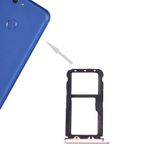 TKTK - Enchufe para tarjeta de teléfono compatible con Huawei nova 2 SIM bandeja y bandeja de tarjetas SIM/Micro SD (negro) (color: oro rosa)