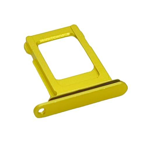 Bandeja SIM compatible con iPhone 14 Plus en color amarillo