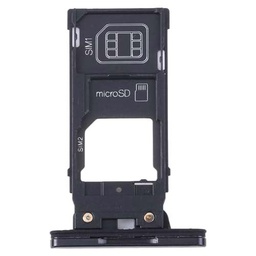High-Tech Place para Sony Xperia XZ2 Premium - Bandeja de tarjeta SIM original + bandeja de tarjeta SIM / Micro SD (Negro)