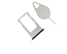 OnlyTech - Cajón para tarjetas SIM compatible con iPhone 8 (incluye junta de sellado y herramienta de extracción de herramientas), color gris