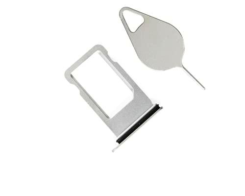 OnlyTech - Cajón para tarjetas SIM compatible con iPhone 8 (incluye junta de sellado y herramienta de extracción de herramientas), color gris