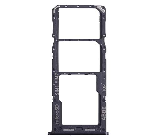 Compatible con Samsung Galaxy A22 4G SM-A225 A225 A225F Carro Bandeja SIM 1 + SIM 2 + Soporte Alojamiento SLOT SLITTA Memoria Micro SD Card (Negro)