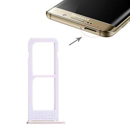 LIANGBINGFENG LBF 2 Bandeja de Tarjeta SIM para Galaxy S6 Edge Plus / S6 Edge (Color : Gold)